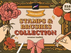 stamps & brushes collection (18) 34998