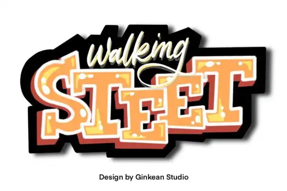 Street alphabet brushes 26 upper case