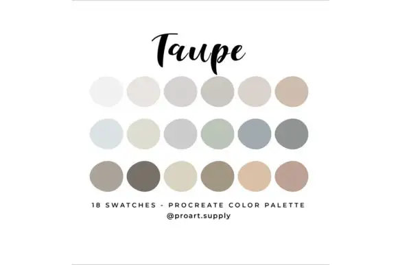 TAUPE PROCREATE Color Palette