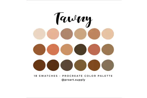 TAWNY PROCREATE Color Palette