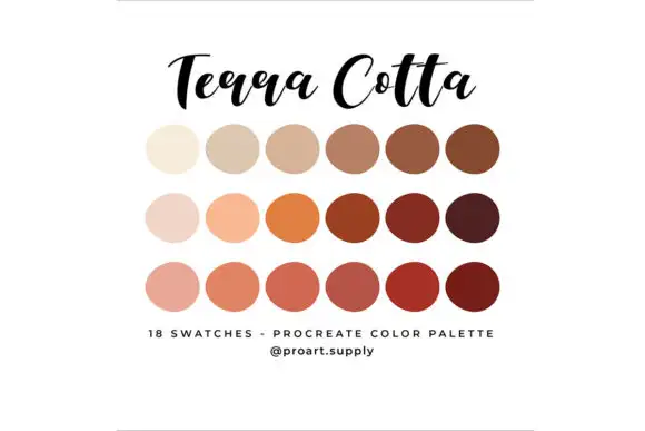 TERRA COTTA PROCREATE Color Palette