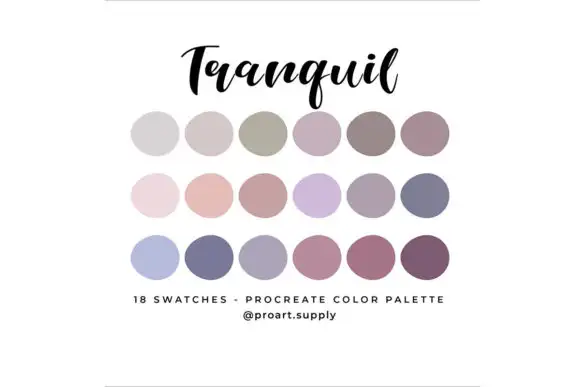 TRANQUIL PROCREATE Color Palette
