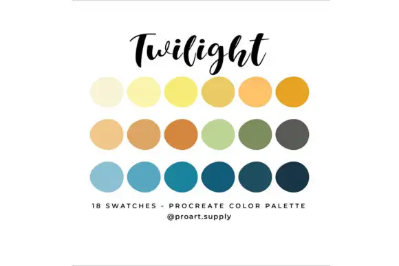 TWILIGHT PROCREATE Color Palette