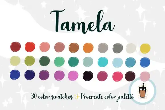 Tamela Bright Tones Procreate Palette
