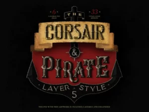 the corsair and pirate photoshop text effect 31742