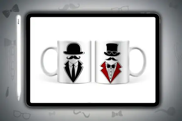 Tuxedo Shirts Bow Tie Brush Stamps 9 tuxedo shirts bow tie brush stamps graphics 12692858 5 580x387 23011