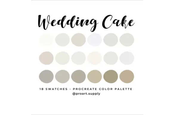 WEDDING CAKE PROCREATE Color Palette