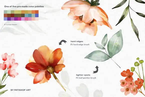 Watercolor Brushes for Procreate 3 watercolor brushes for procreate graphics 21265766 2 580x387 17276