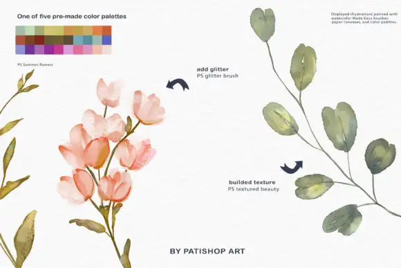 Watercolor Brushes for Procreate 4 watercolor brushes for procreate graphics 21265766 3 580x387 17277