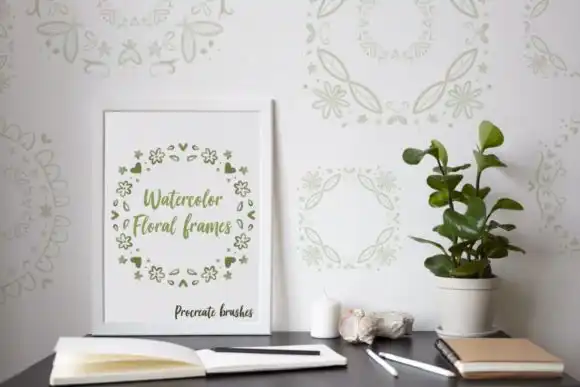 Watercolor Floral Frames