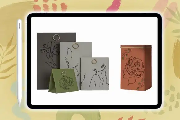 Woman Beautiful and Florals Stamp Brush 11 woman beautiful and florals stamp brush graphics 12590288 8 580x387 23266