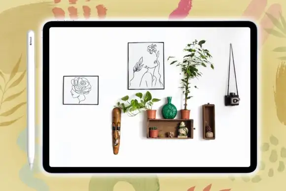 Woman Beautiful and Florals Stamp Brush 8 woman beautiful and florals stamp brush graphics 12590288 9 580x387 23579