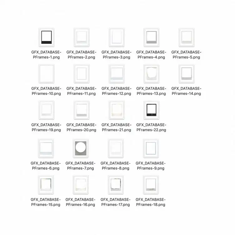 X20 Various Polaroid Frames 3 x20 various polaroid frames (1) 30727