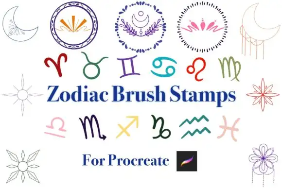 Zodiac Brush Stamps
