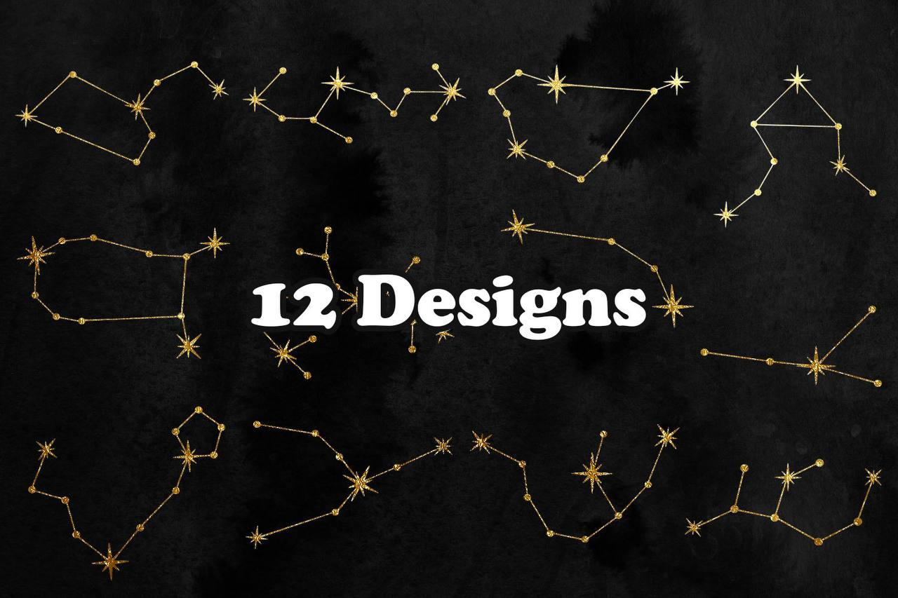 Zodiac Constellations Stamp Brushes 4 zodiac constellations stamp brushes (2) 17684