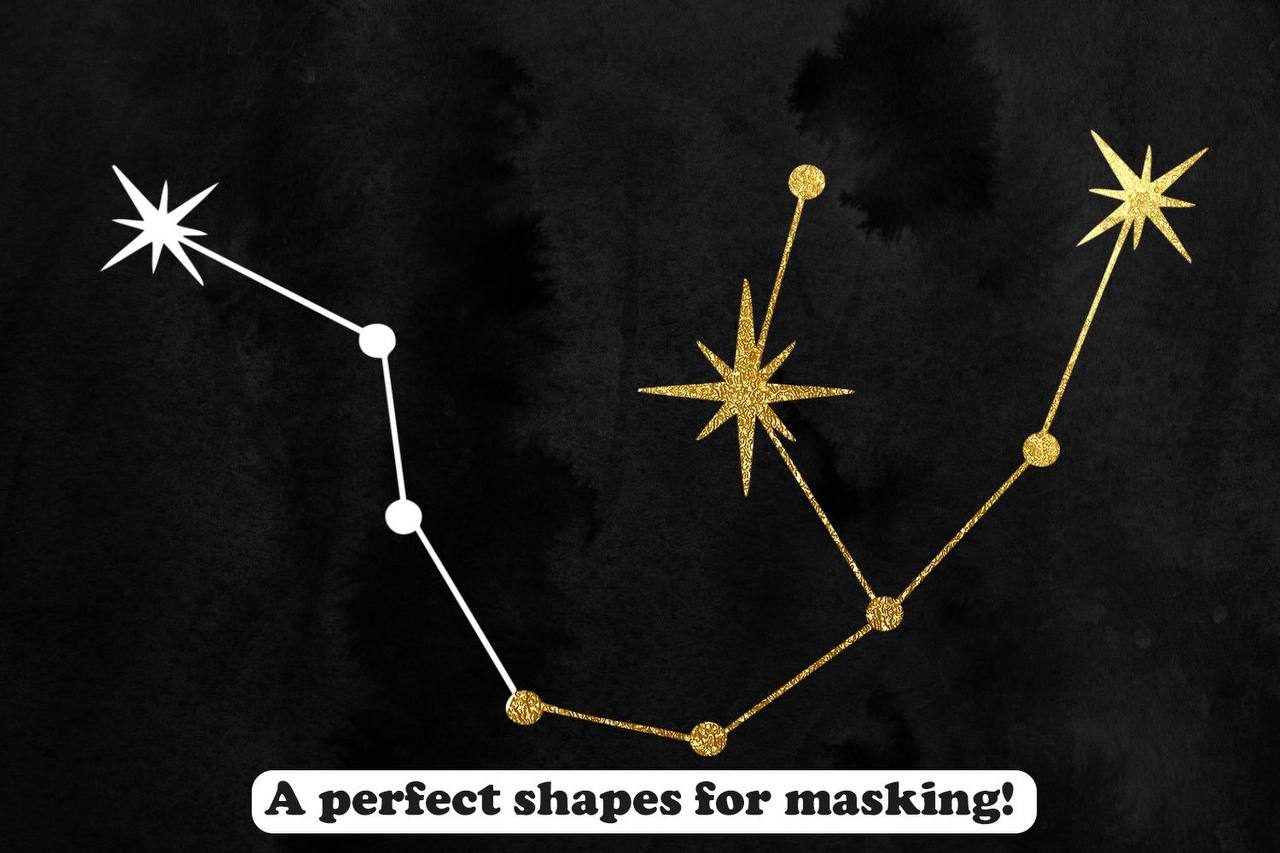 Zodiac Constellations Stamp Brushes 3 zodiac constellations stamp brushes (3) 17685