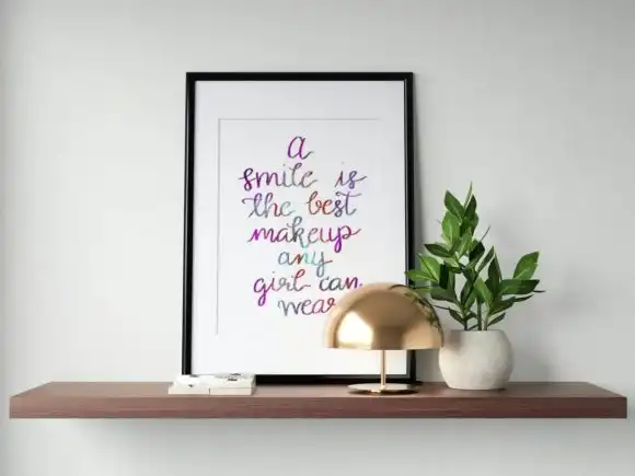 A Smile is a Best Make Up Quote 4 a smile is a best make up quote graphics 26023990 1 1 580x435 36819