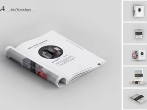 a4 magazine mock up 44336
