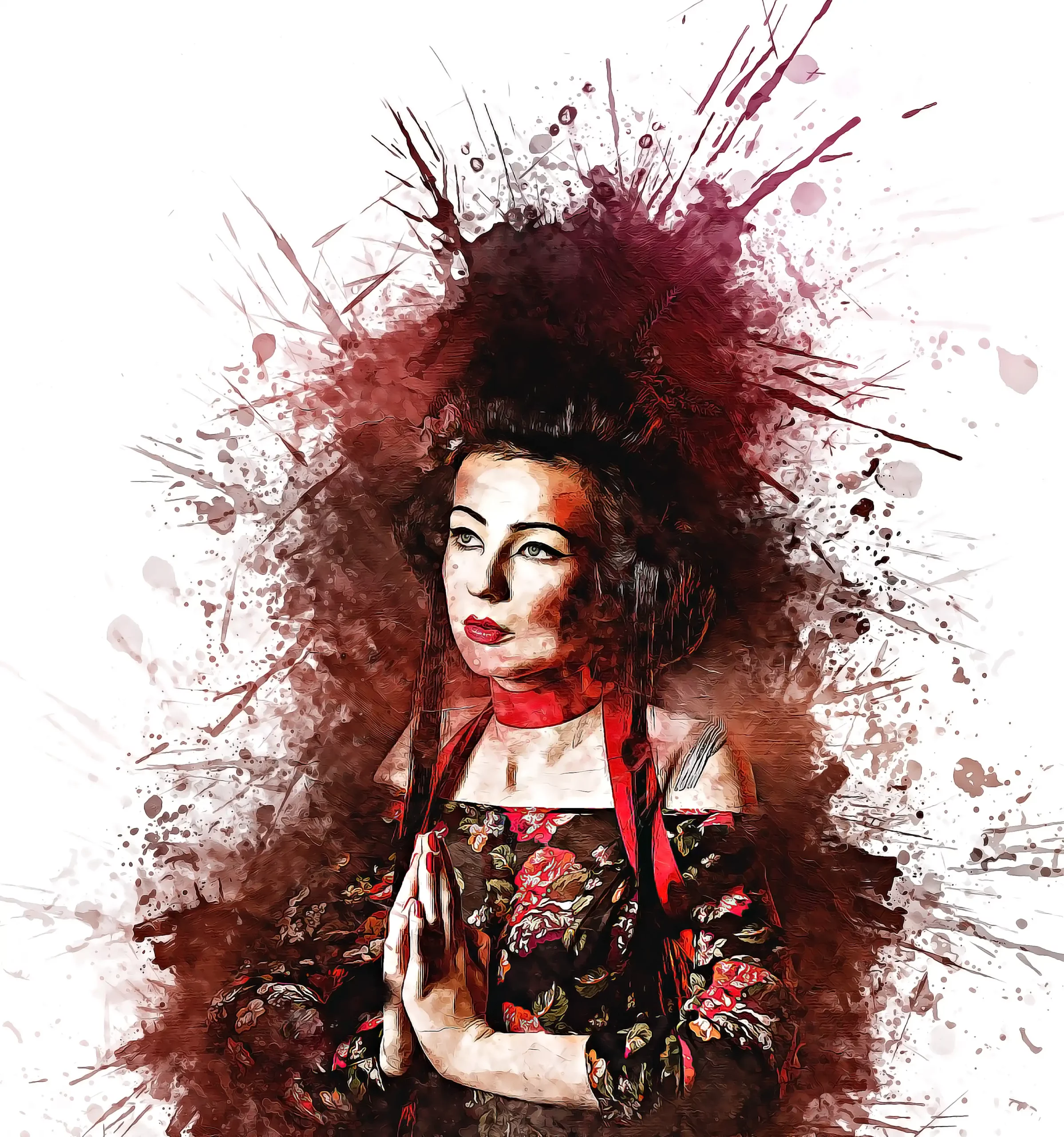 Abstract Ink Scattering Photoshop Action