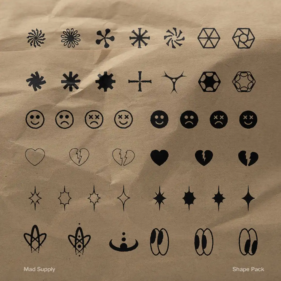 Abstract Shape Pack 150+ Icons! 3 abstract shape pack 150+ icons! (10) 42380