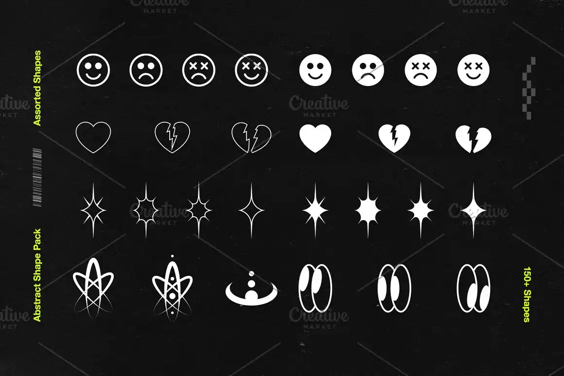 Abstract Shape Pack 150+ Icons! 12 abstract shape pack 150+ icons! (5) 39036