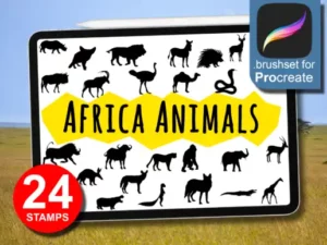 africa animals brushes for procreate graphics 27120826 1 1 580x387 38771