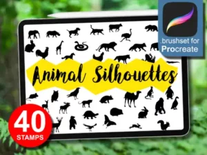 animal silhouettes for procreate graphics 27120815 1 1 580x387 38959