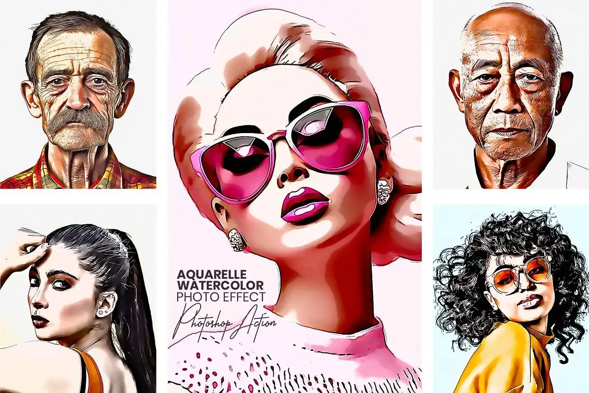 Aquarelle Watercolor Effect Photoshop