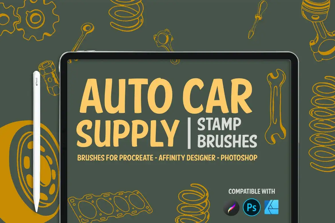 Auto car supply Stamp Brushes