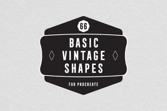Basic Vintage Shapes - Procreate Brush