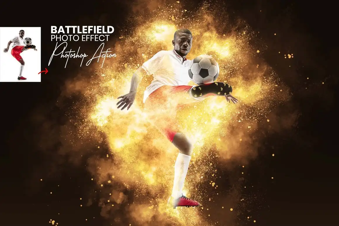 Battlefield Photoshop Action