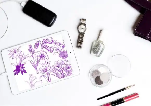 Beautiful Flowers Brush Stamps Procreate 8 beautiful flowers brush stamps procreate graphics 27423037 5 580x406 37795