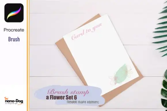 Botanical Flower procreate brush stamp 6 botanical flower procreate brush stamp graphics 11543530 2 580x387 37116