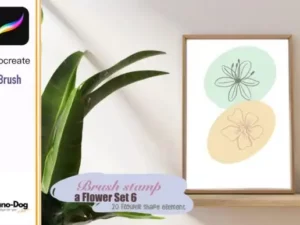 botanical flower procreate brush stamp graphics 11543530 3 580x387 43843
