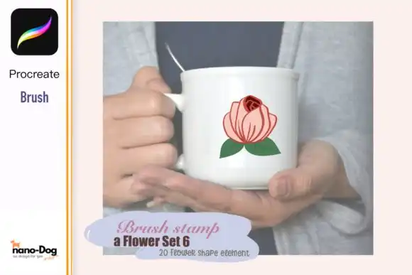 Botanical Flower procreate brush stamp 5 botanical flower procreate brush stamp graphics 11543530 4 580x387 37214