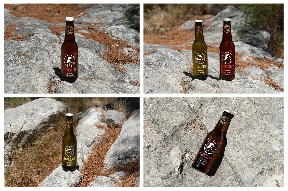 Bottle Mockups - Beer, Soda, Yerba 3 bottle mockups beer, soda, yerba (12) 43110