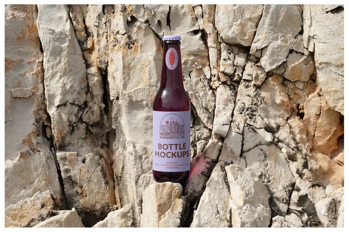 Bottle Mockups - Beer, Soda, Yerba 5 bottle mockups beer, soda, yerba (13) 43033