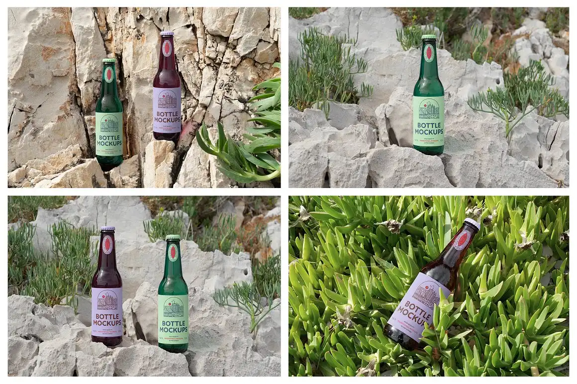 Bottle Mockups - Beer, Soda, Yerba 6 bottle mockups beer, soda, yerba (14) 43011