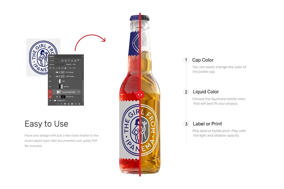 Bottle Mockups - Beer, Soda, Yerba 17 bottle mockups beer, soda, yerba (4) 39536