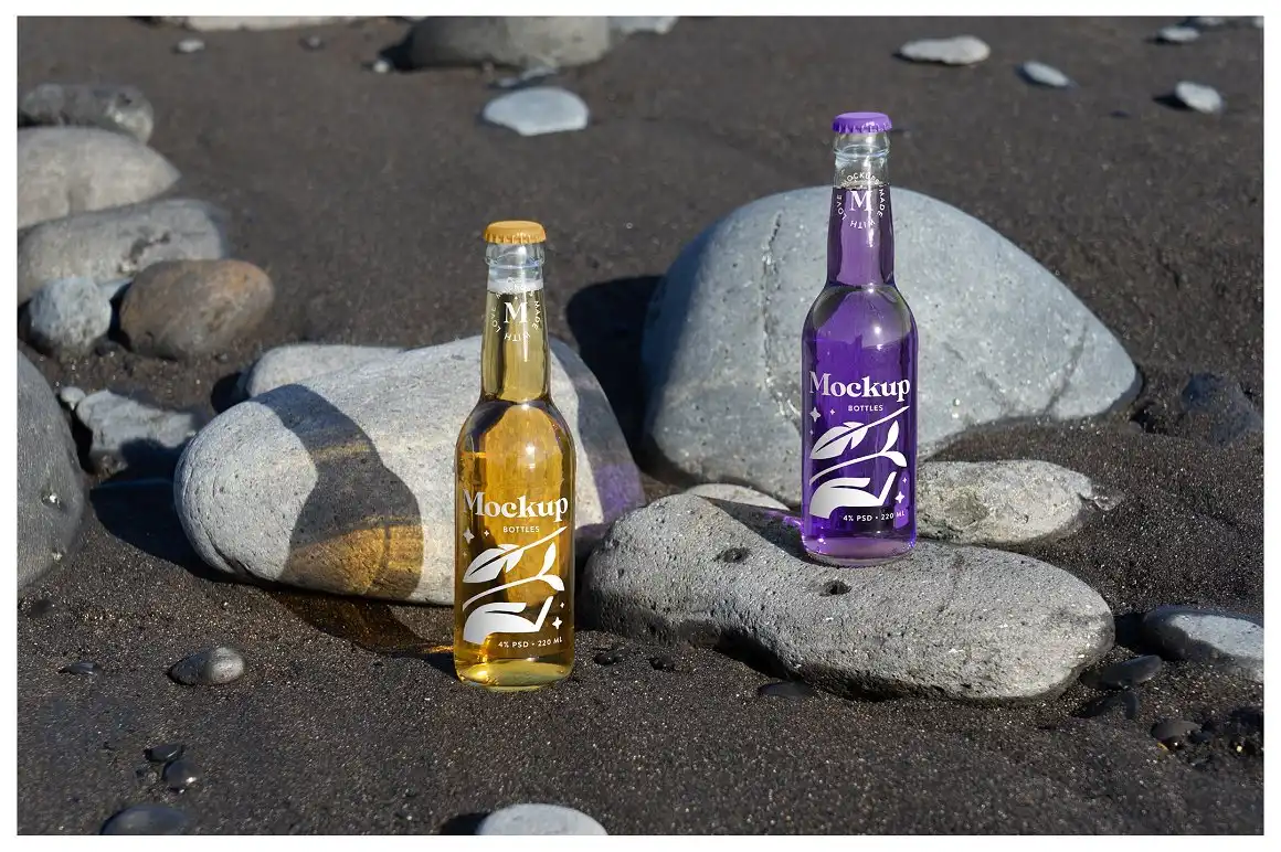 Bottle Mockups - Beer, Soda, Yerba 10 bottle mockups beer, soda, yerba (7) 42263