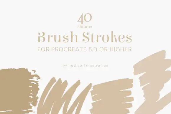 Brush Stroke Procreate Stamps