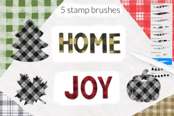 Farmhouse Christmas Buffalo plaid