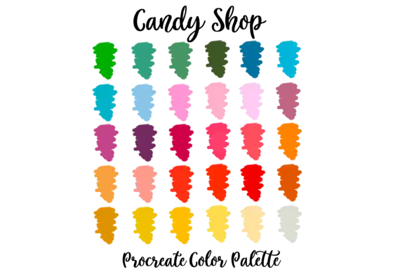 Candy Shop Bright Procreate Palette