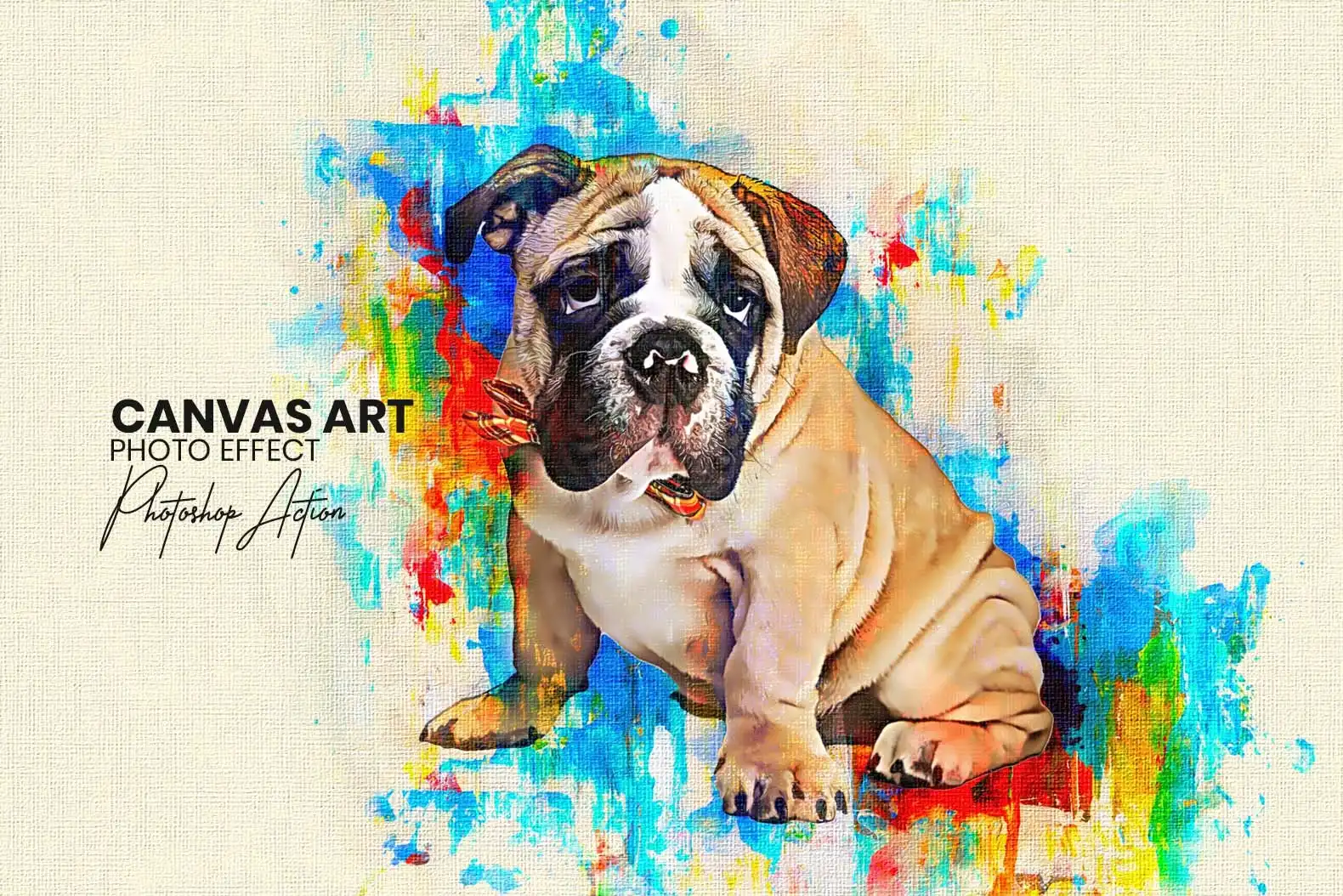 Canvas Art Photoshop Action