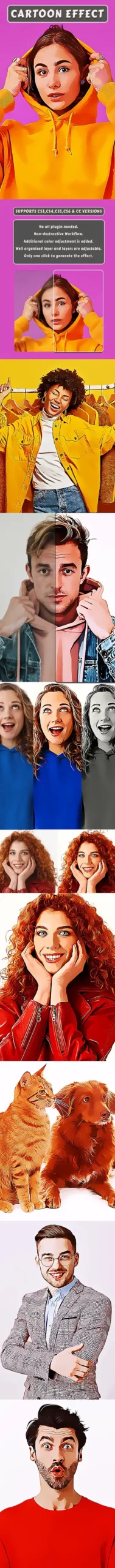 Cartoon Effect Photoshop Action