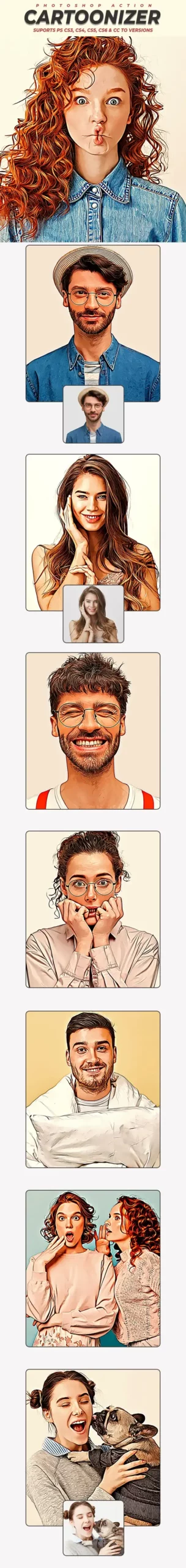 Cartoonizer Photoshop Action