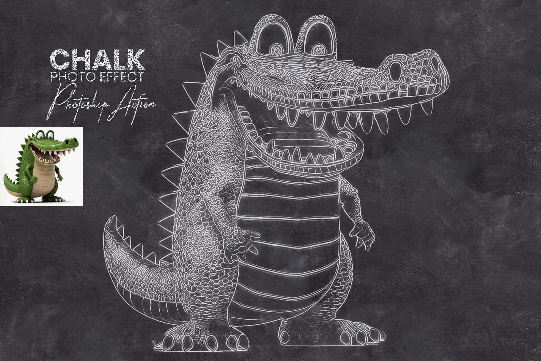 Chalk Drawing Photoshop Action