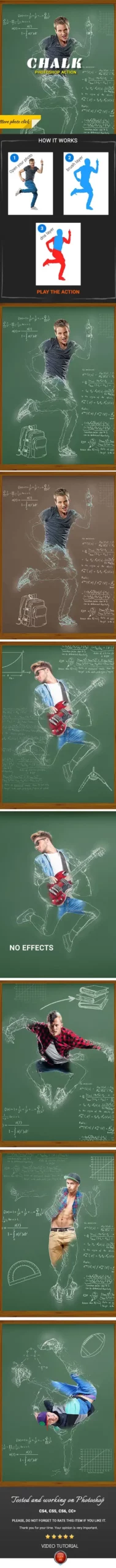Chalk Photoshop Action