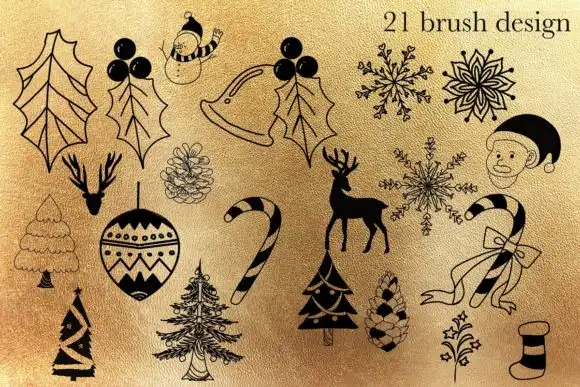 Chrismas Procreate Stamp Brush 3 chrismas procreate stamp brush graphics 5671302 3 580x387 40659