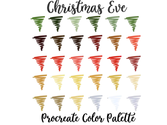 Christmas Eve Holiday Procreate Palette